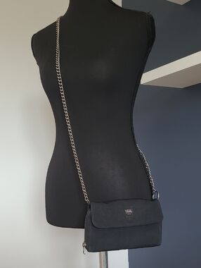 Vans Black Crossbody Bag with Chain Strap